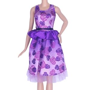 Barbie Raquelle 2014 Style In The Spotlight Dress Purple Floral Mattel #CCM08